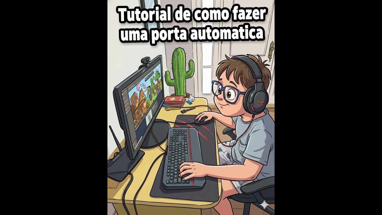 Como fazer uma porta automática no Minecraft