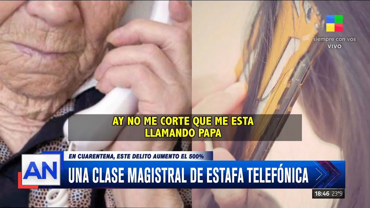 Una clase magistral de estafa telefónica a una señora