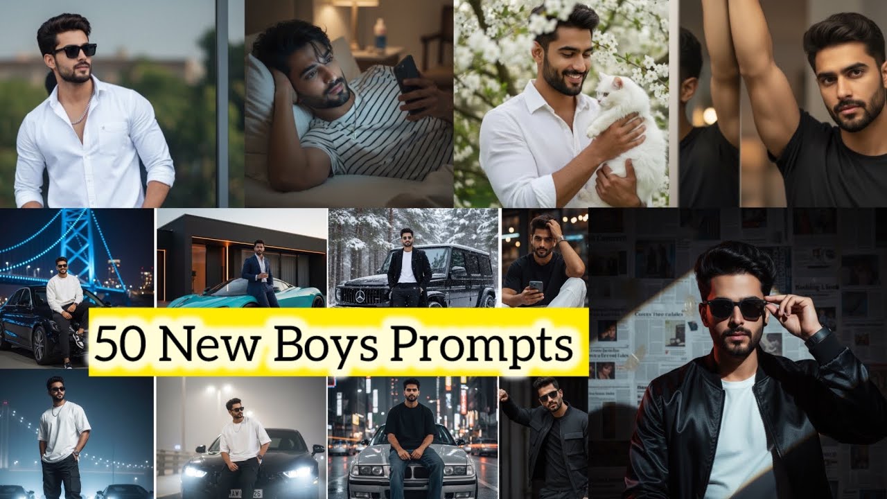 50 NEW GOOGLE GEMINI PROMPTS For BOYS | Instagram Trending Prompts for Men