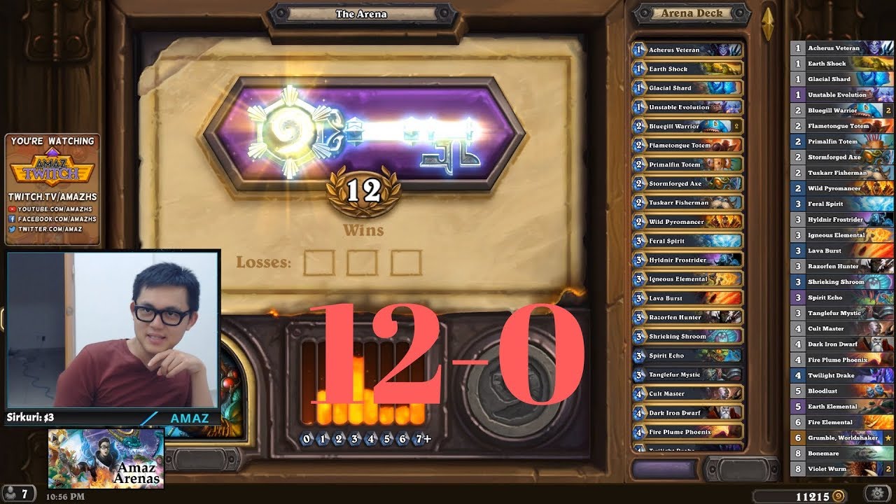 Amaz 12-0 Arena with Aggro Shaman!
