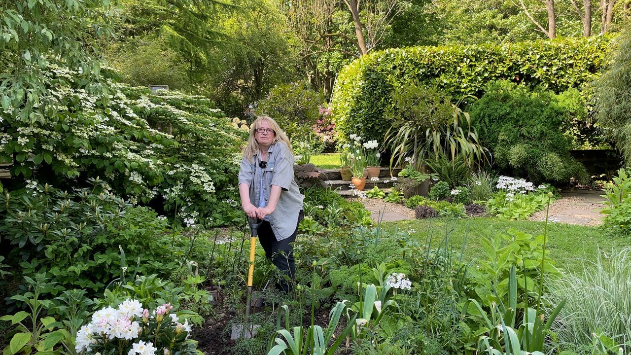 White and Bog Garden Planting. Bluebell woodland tour