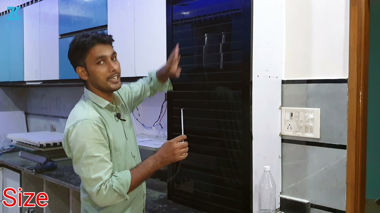 Modular kitchen रोलिंग शटर कैसे लगाते हैं? | Glass Rolling Shutter Kitchen Door fitting with price