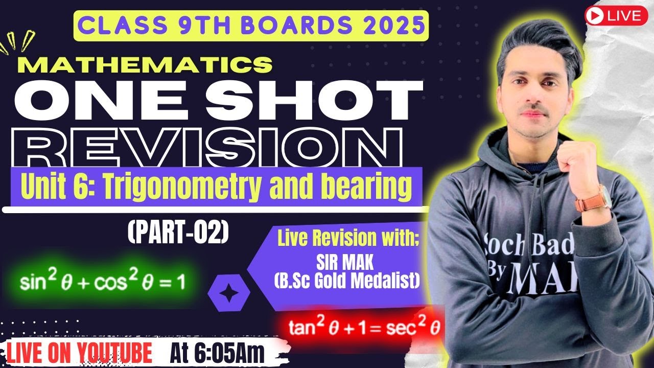 Unit 6 | 6.4 | 6.5 | 6.6 | Class 9th Maths One Shot Revision Class | Soch Badlo By MAK
