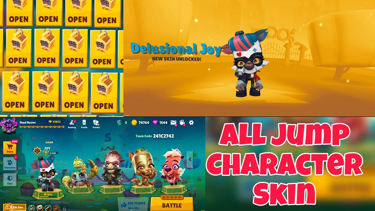 Zooba Joy Skin Delusional All Jump Character Squad Gameplay