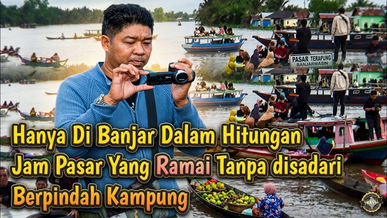 Kapal Datang Tiada Henti! Begini Serunya Pasar Terapung Lok Baintan Pagi Ini