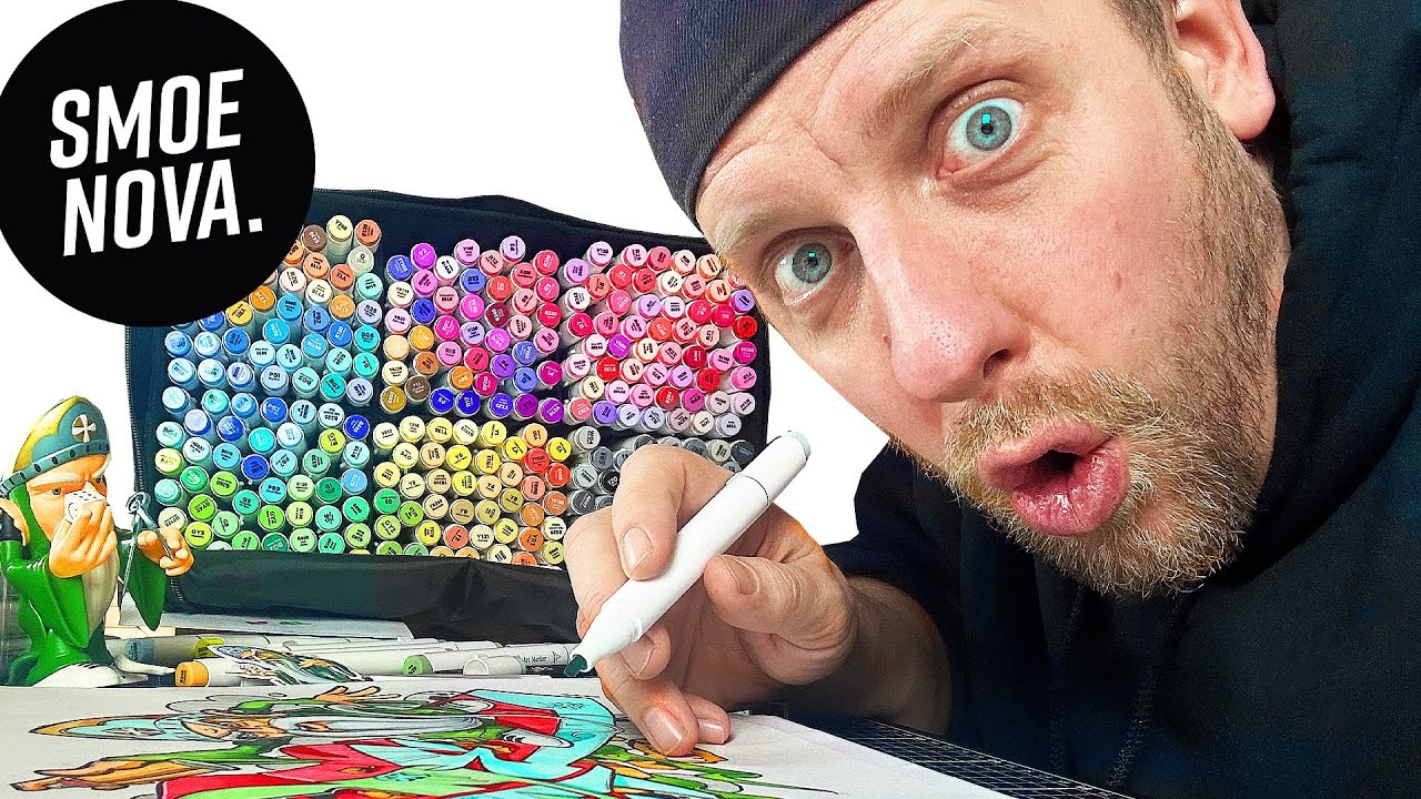 I paint in forgotten Sketchbook & test new markers
