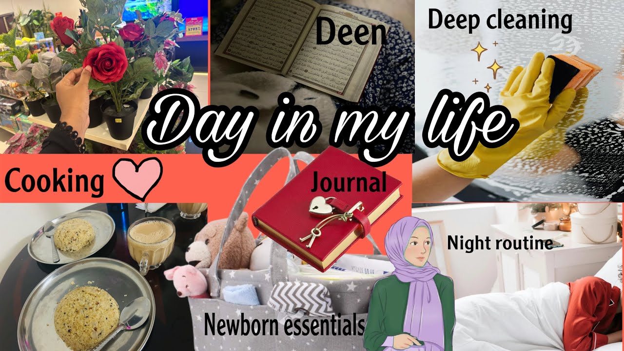 Productive day in my life/daily life of muslimah/daily prayers and dhikr/skin care/cooking/cleaning