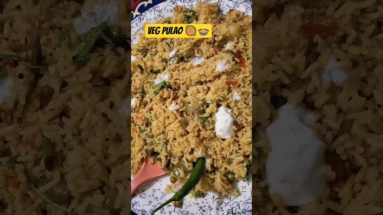home made Veg pulao 🍲🥘 