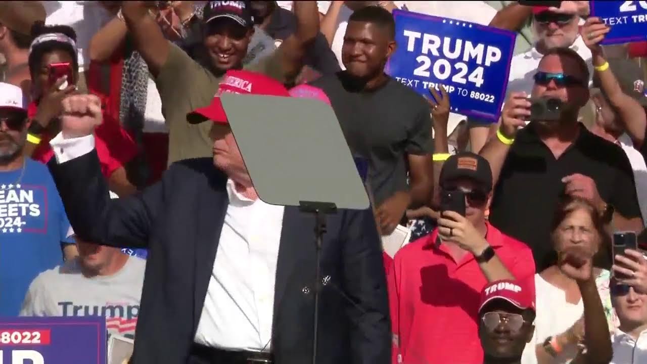 Trump holds a campaign rally in Virginia