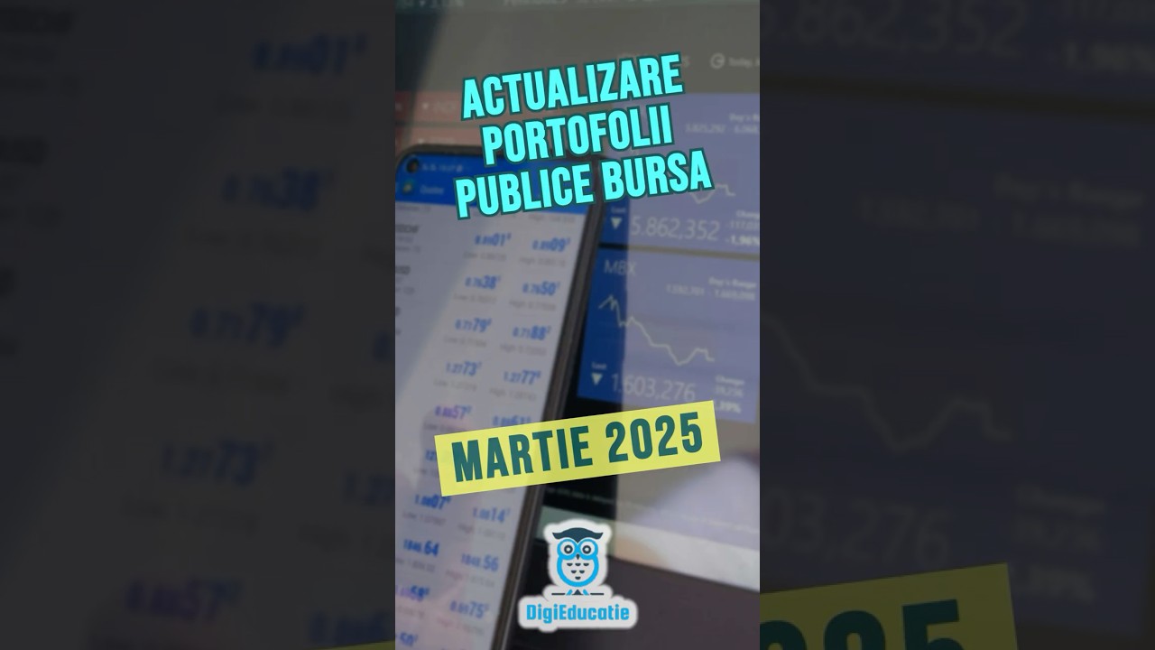 Evolutie portofolii BVB si bursa internationala MARTIE 2025 #shorts