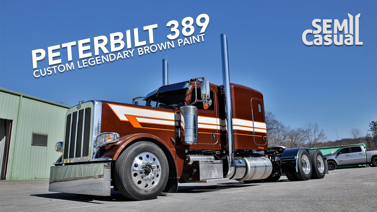 Custom Legendary Brown Peterbilt Revealed for Rethwisch Transport