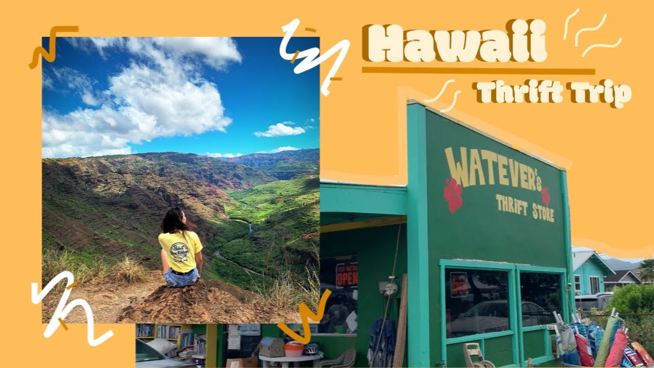 HAWAII THRIFT HAUL | Travel to Kauai, Hawaii with me