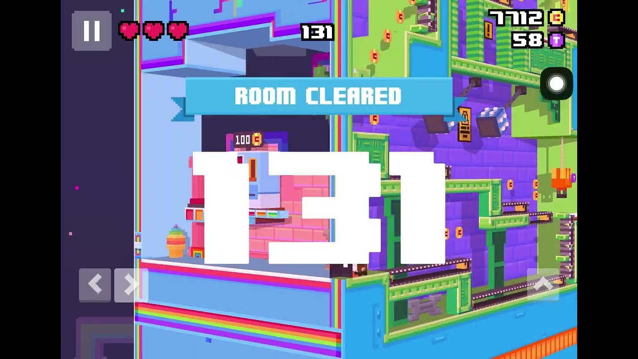 100 - 300 in multiplayer Rainbow Rift Crossy Road Castle
