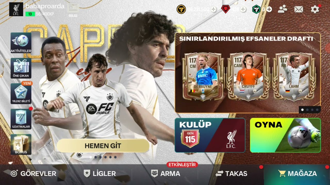 117 Lahm çıkarıp 115 olduk