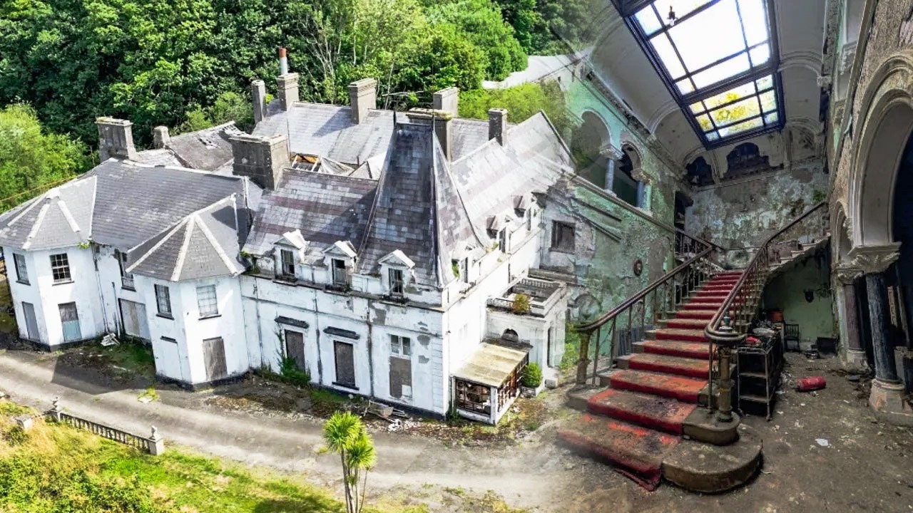 Billionaire's ABANDONED Mansion With EVERYTHING Left | Mercedes Benz, 100+ Rooms!