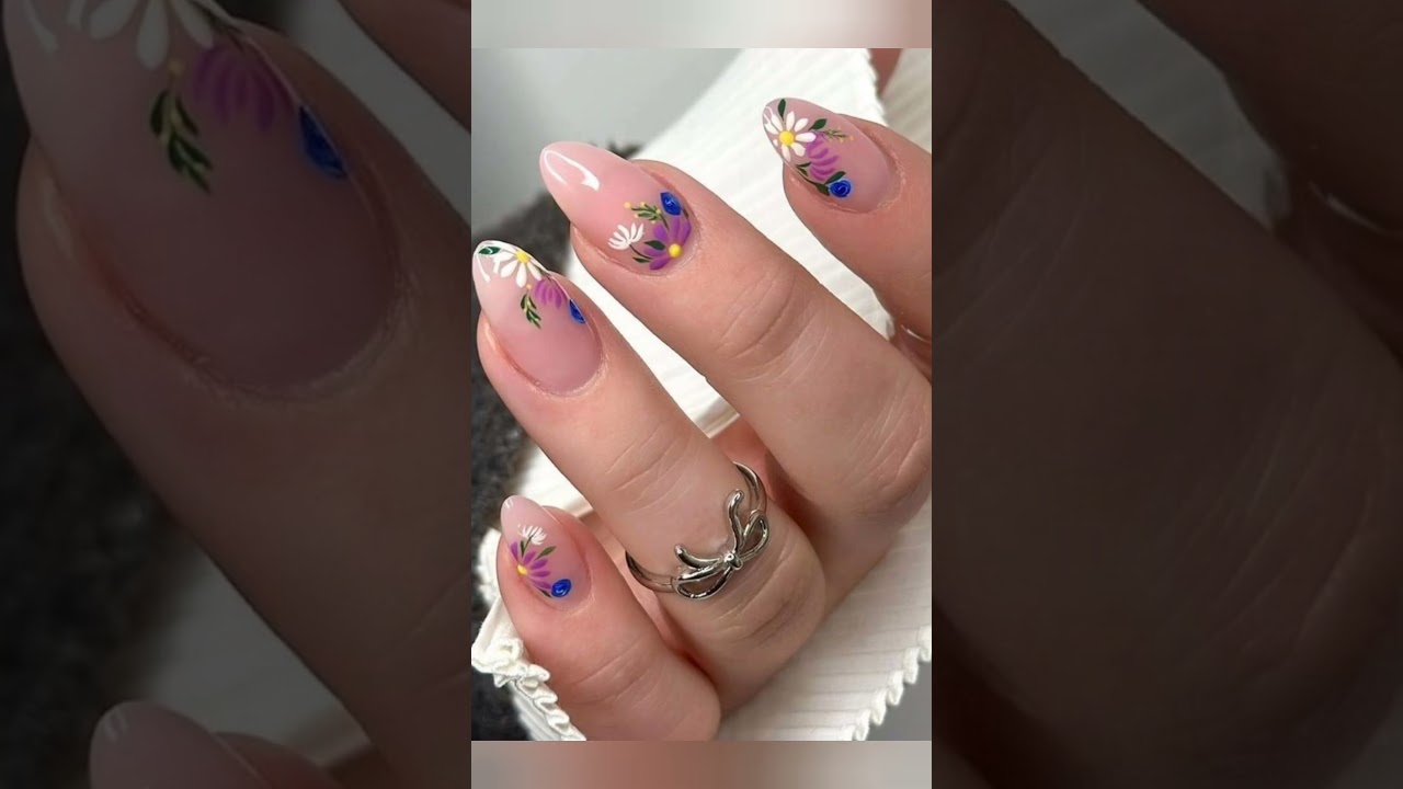 Beautiful butterfly nail art for girls 