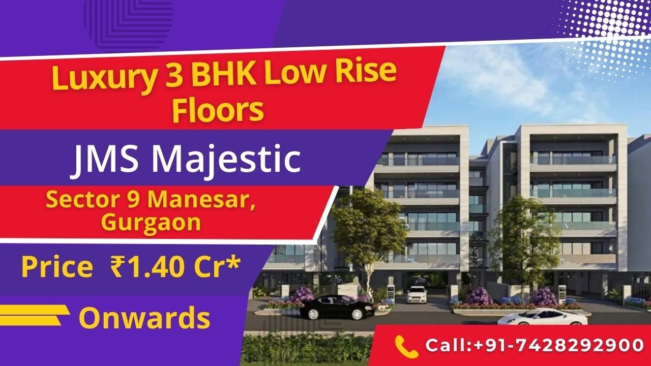 JMS The Majestic Manesar Gurgaon | ☎️7428292900 | Роскошные малоэтажные квартиры с 3 спальнями от...