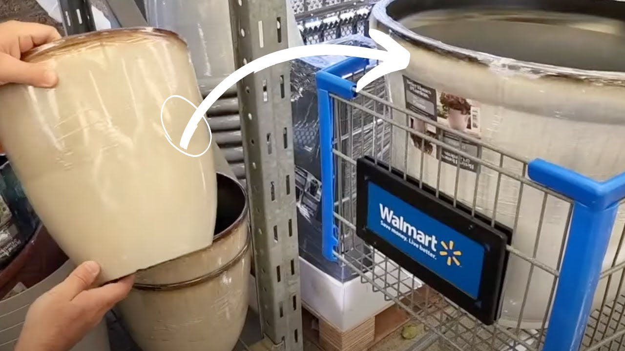 The BRILLIANT new way people are using Walmart pots on their porch (NOT for plants!)