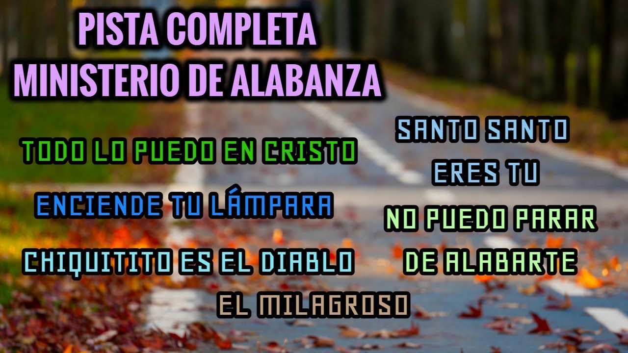 PISTA COMPLETA MINISTERIO (LETRAS)