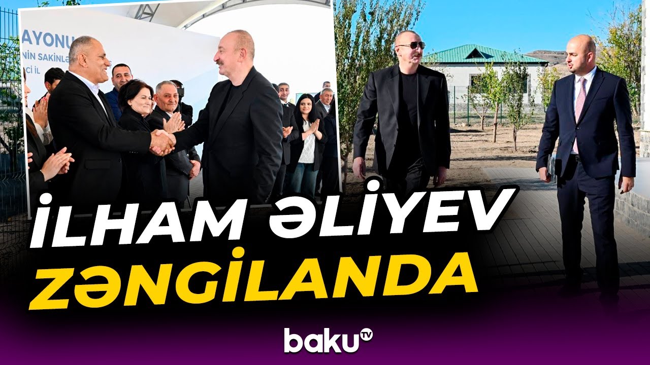 Prezident Zəngilanın Ağalı kəndinin 2-ci mərhələsinin və Məmmədbəyli kəndinin açılışlarında