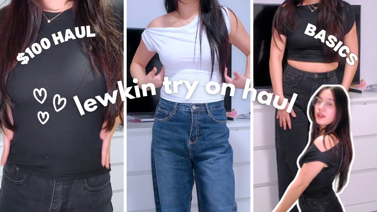 $100 LEWKIN BASICS TRY-ON HAUL