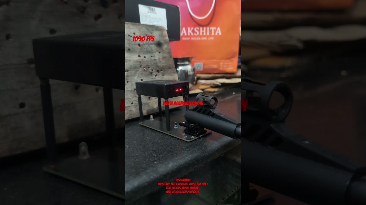 Тест хронографа/мощности поршневой пневматической винтовки SDB Sniper Nitro в Индии с пулями Gamo...