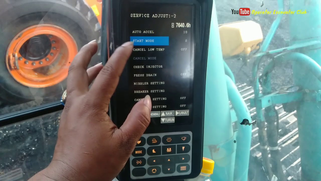 Cara cek injektor dari monitor kobelco sk200-10