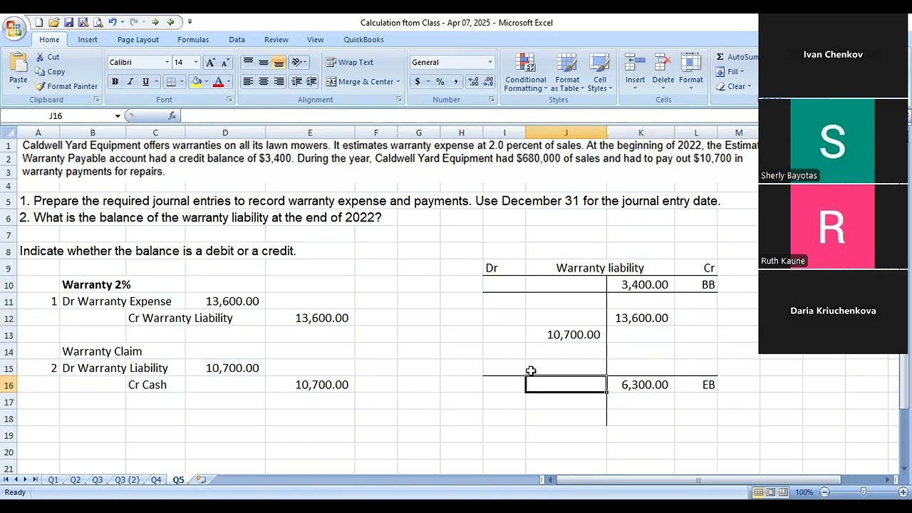 ACCT 1210 - Finale Exam Review - Part 2
