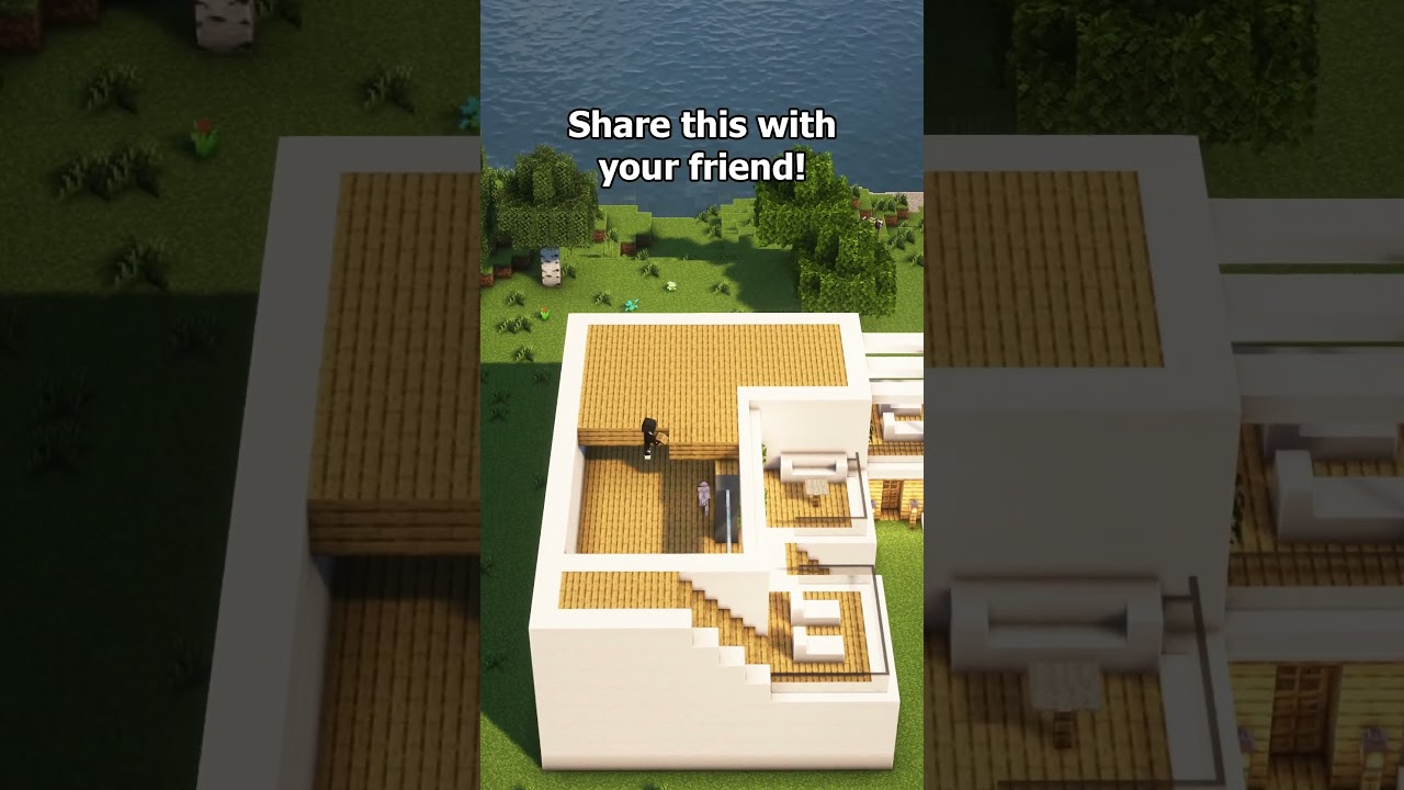 Minecraft Best Modern House 🏠  #minecraft
