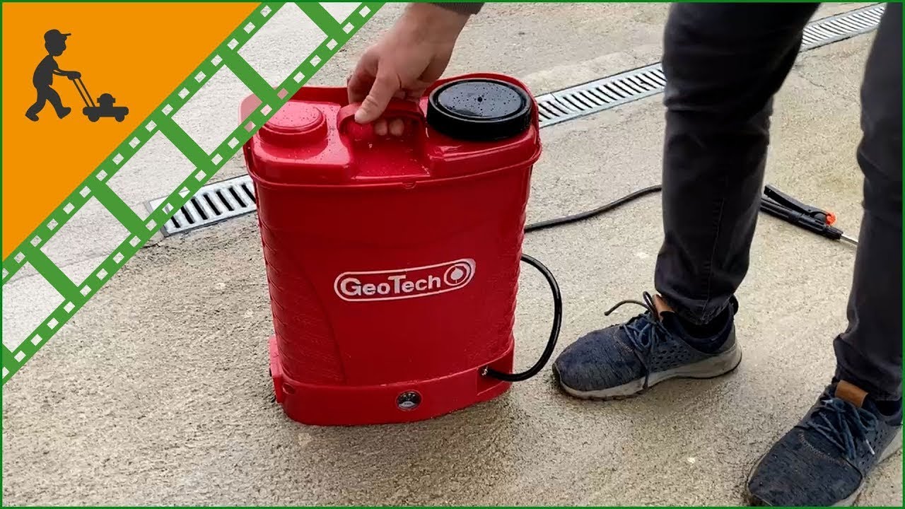 Pulvérisateur dorsal à batterie GeoTech KF-16C-26  - Vidéo de fonctionnement