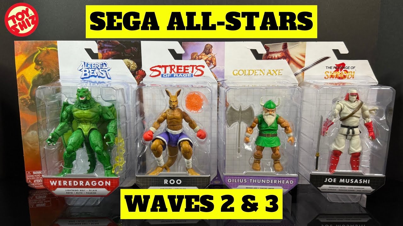 SEGA ALL-STARS WAVES 2 и 3 2025 | Shinobi/Altered Beast/SoR/Golden Axe | Jakks Pacific