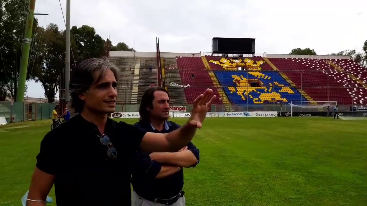 Il sindaco Giuseppe Falcomatà allo Stadio Granillo: 