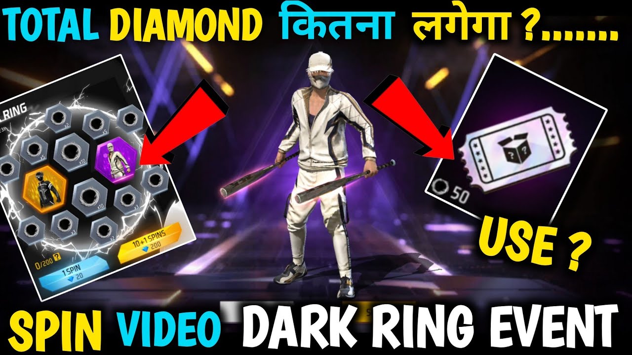 DARK RING EVENT SPIN VIDEO| NEW RING DARK BUNDLE TOTAL DIAMOND NEW EVENT| PREMIUM RING VOUCHER USE ?