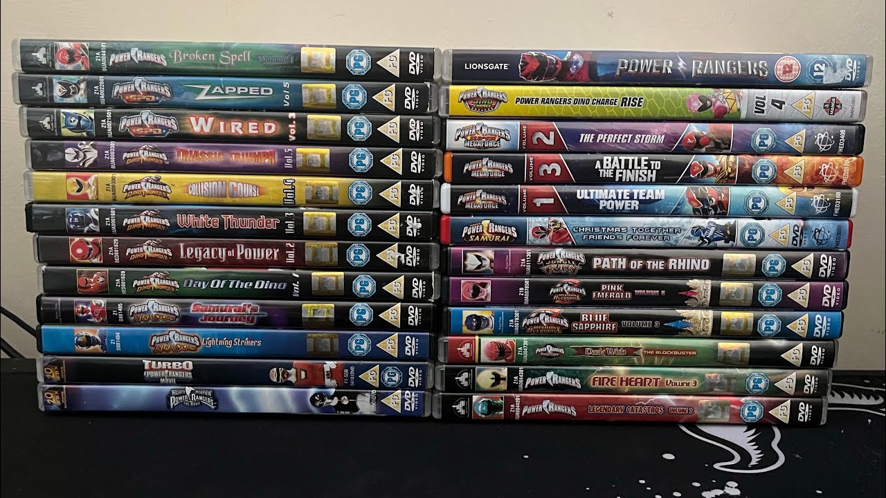 My Power Rangers DVD Collection (UK) DVD Collection Update July 2023