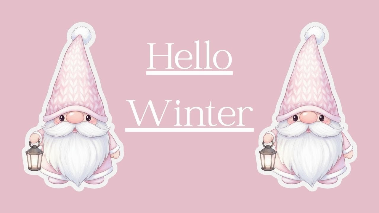 HELLO WINTER! KITTING UP GNOME PAINTING