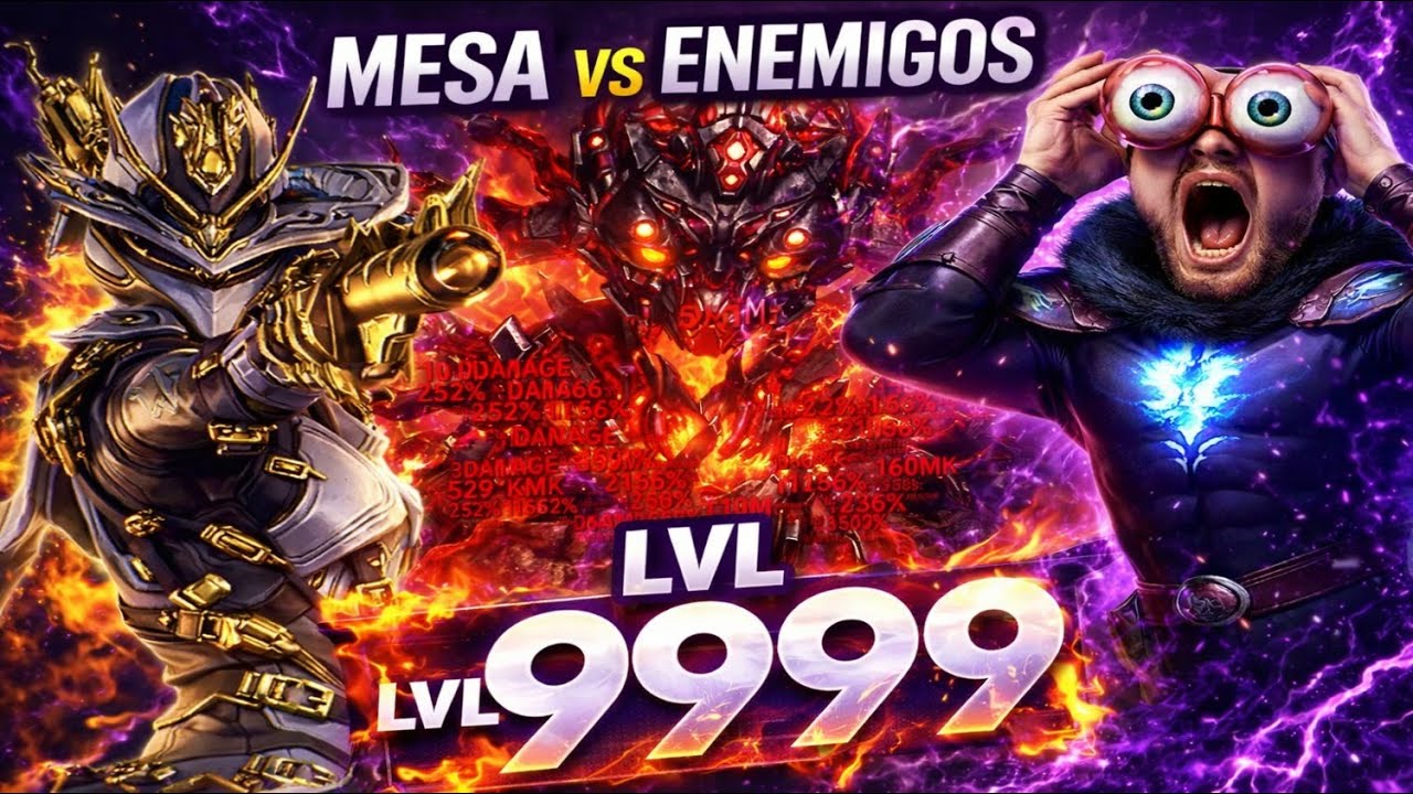 WARFRAME | MESA PRIME vs ENEMIGOS NIVEL 9999 😱 INTERVENCIÓN | CAOS TOTAL