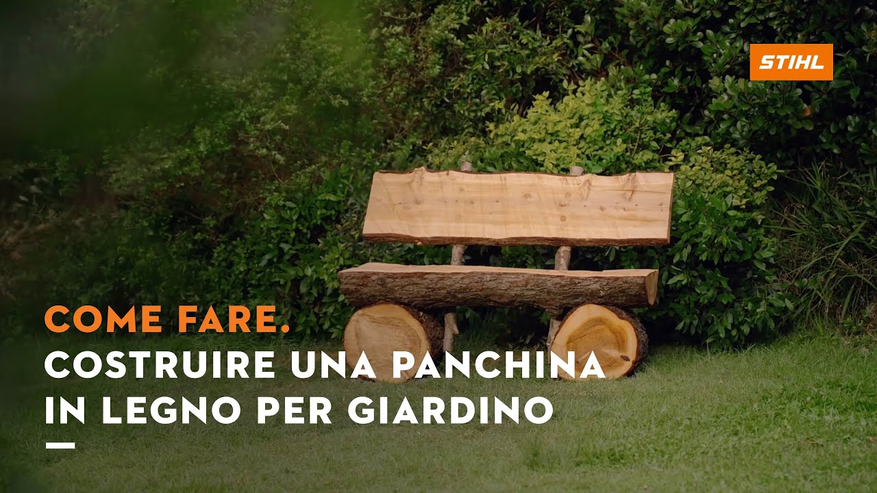 Tutorial: come costruire una panchina in legno per il giardino