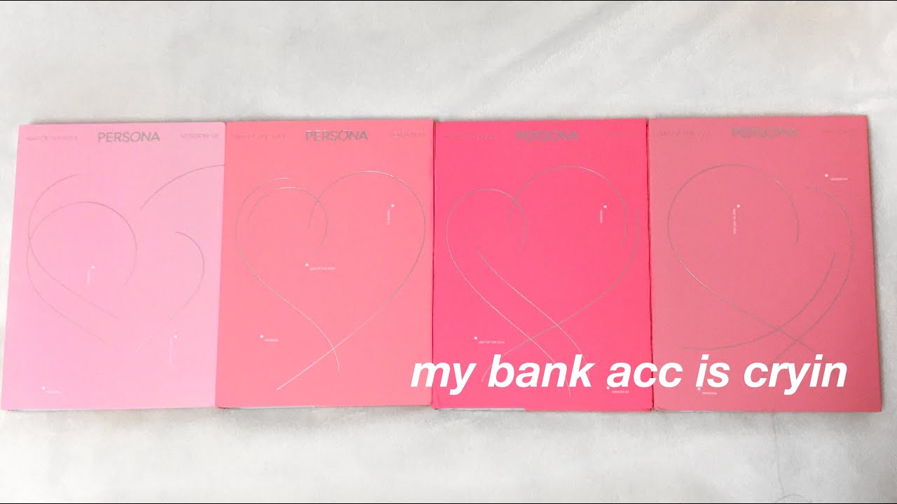 bts map of the soul persona album unboxing