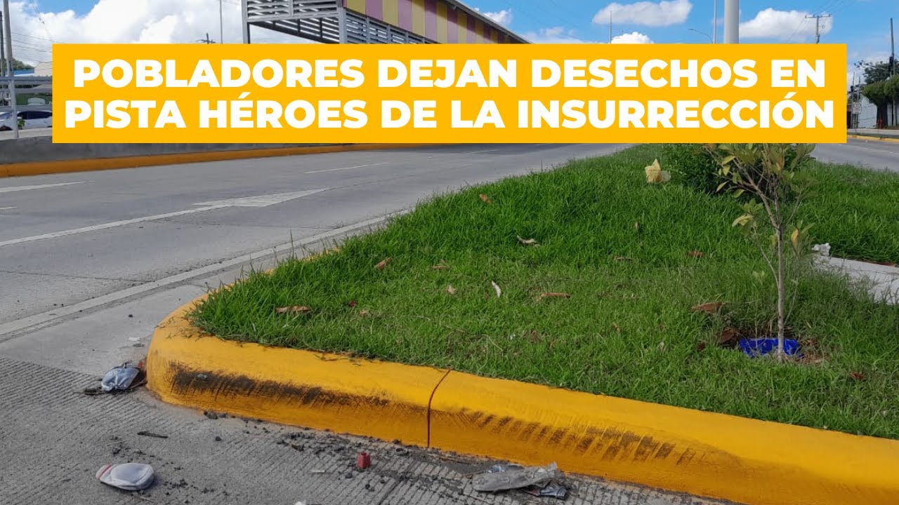 Ciudadanos comienzan a dejar basura tirada en la pista Héroes de la Insurrección