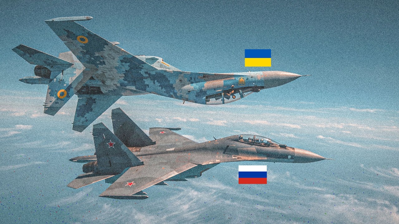 СМОТРИТЕ, как украинский Су-27 УНИЖАЕТ самый смертоносный российский Су-35 &mdash; А потом произошло ЭТО