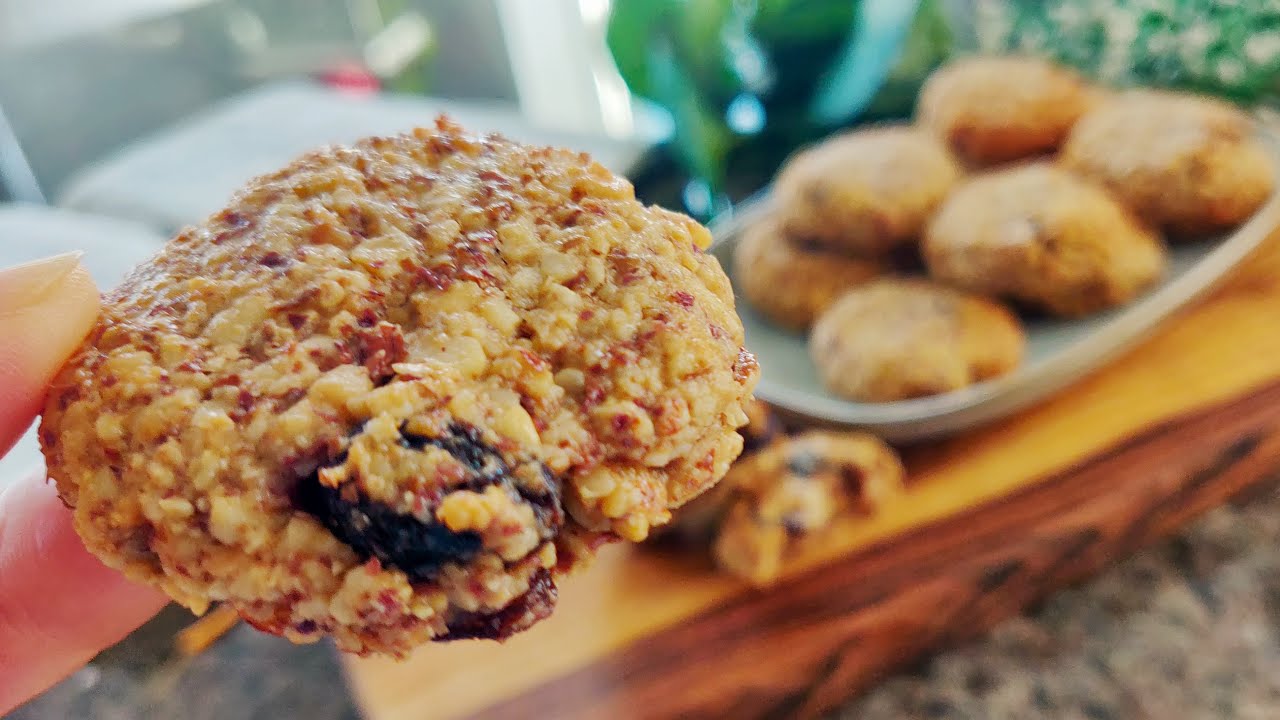 坚果饼干配方| 不用面粉不用油，不加泡打粉 | Nuts Cookies recipe | No Oil  and Gluten Free cookies
