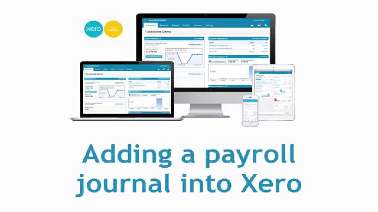 Adding a payroll journal to Xero accounting software