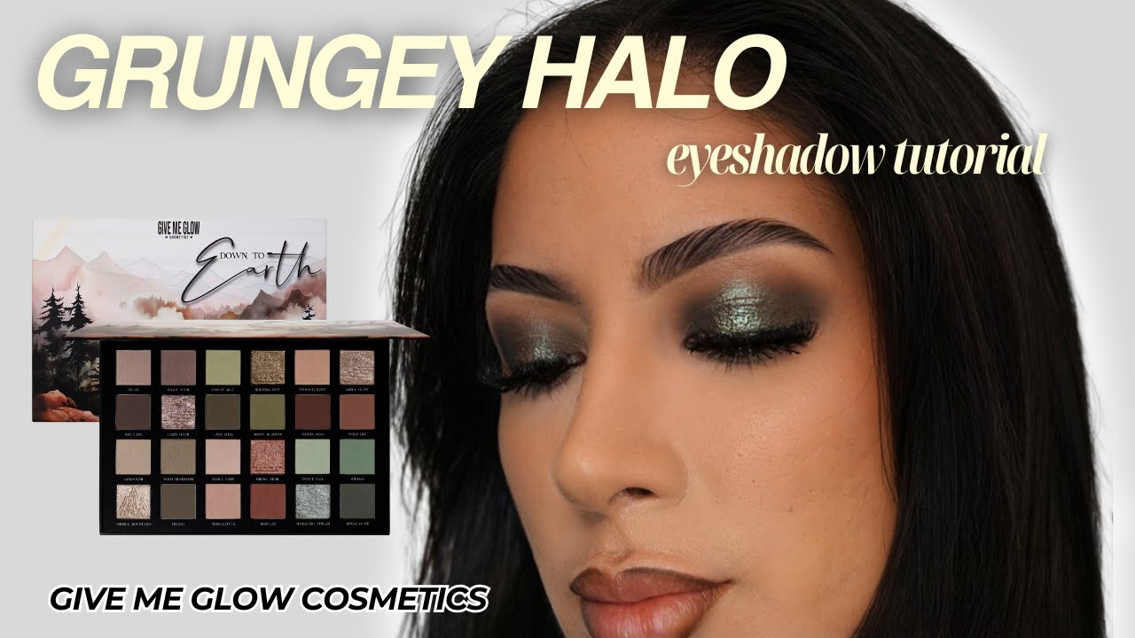 grunge halo eyeshadow tutorial - new Give Me Glow Cosmetics 