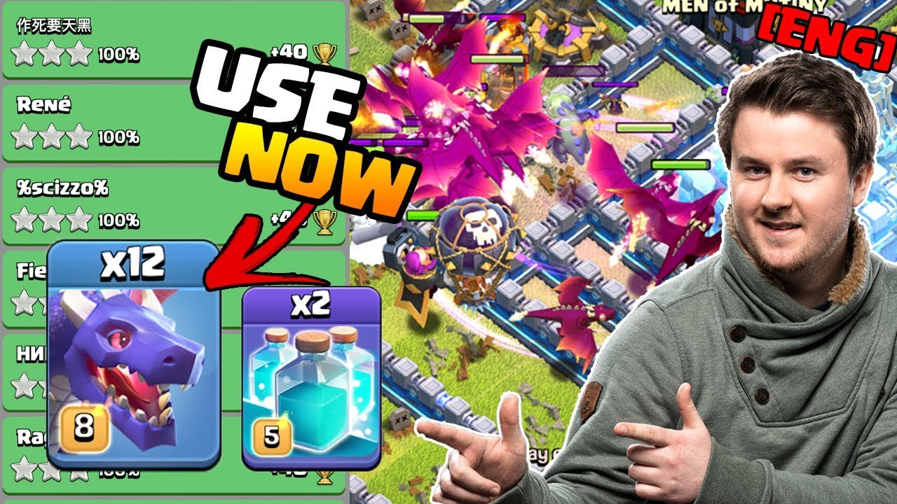 Townhall 13 Attack Strategy without Heroes | Dragclone TH 13 INSANE | Farm Base + Link