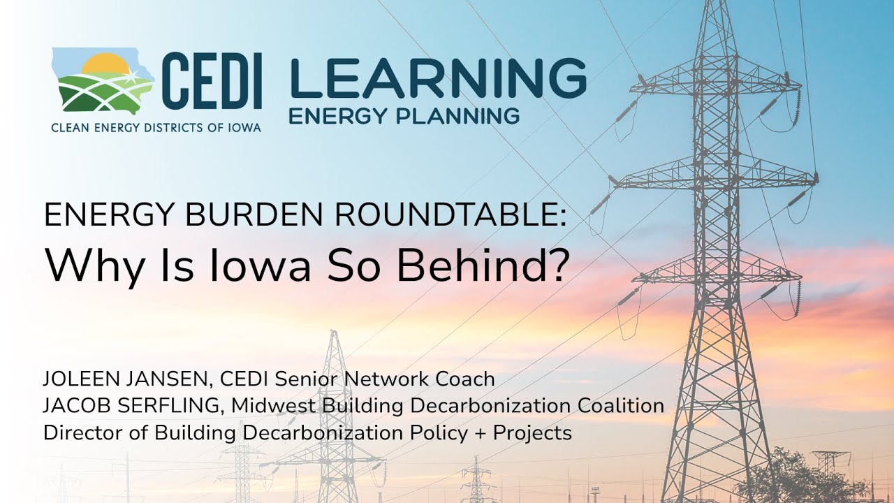 ENERGY BURDEN ROUNDTABLE  CEDI Learning