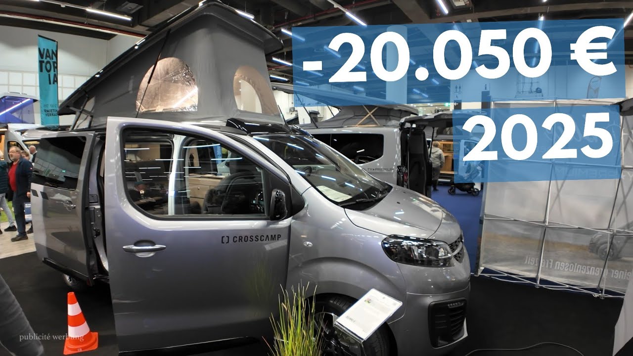 -20.050 € FABRIKNEU WOHNMOBIL CROSSCAMP 2025 DIESEL KÜCHE AUFSTELLDACH SCHLAFBANK AUT VOLL VOLL VOLL