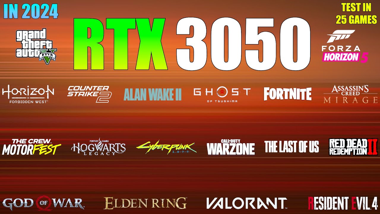 RTX 3050 Laptop : Test in 25 Games in 2024 - is 4GB of VRAM Enough?
