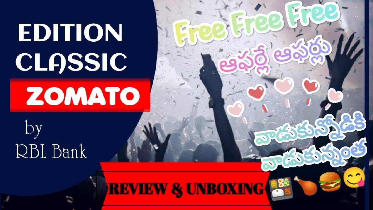 ZOMATO EDITION CLASSIC CARD by RBL Bank || Review || Unboxing || Zomato Offers || Online Food Orders