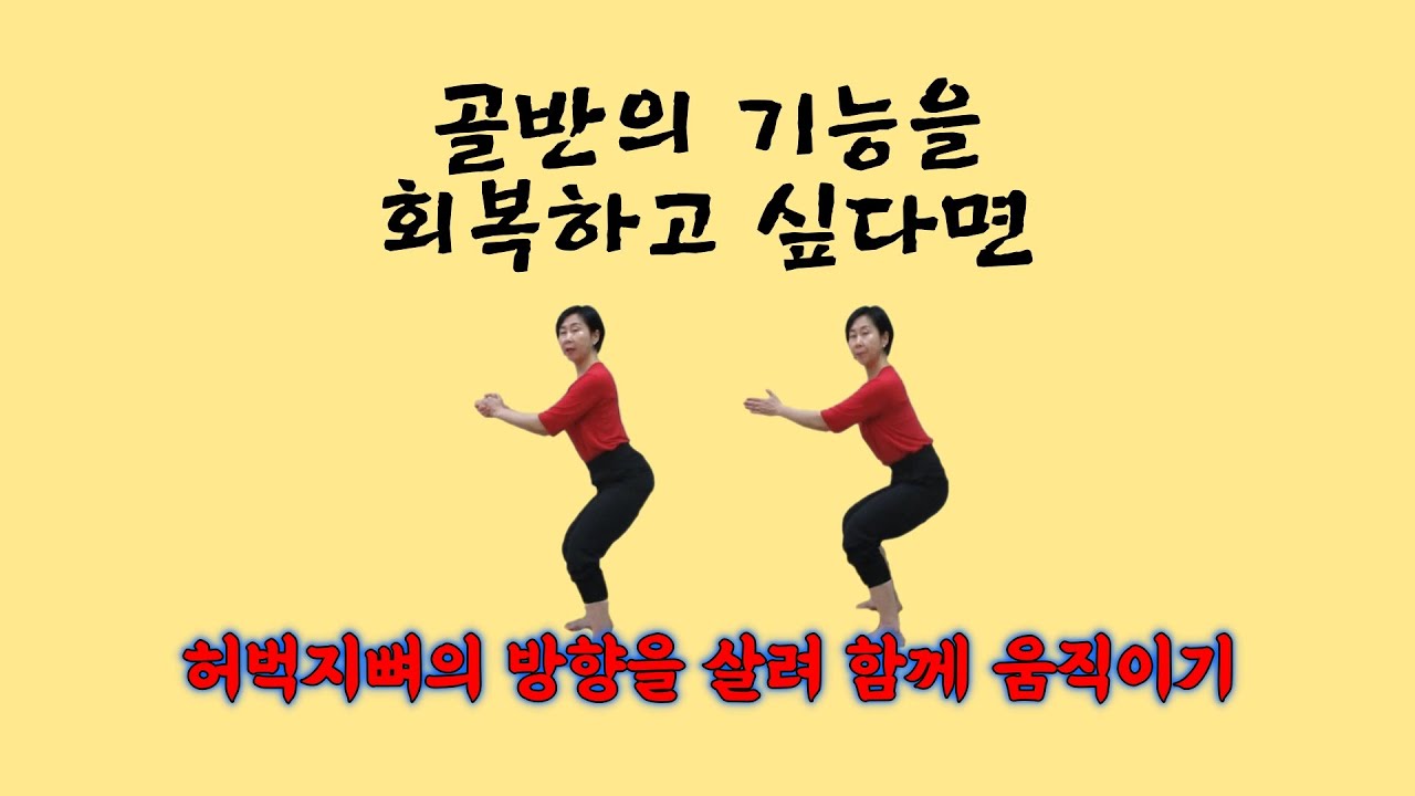 [ 마름모코어 시즌 2-23 ] 골반과 허벅지뼈의 방향을 살려 둔부근, 장요근, 치골근을 사용해 스쿼트 하기