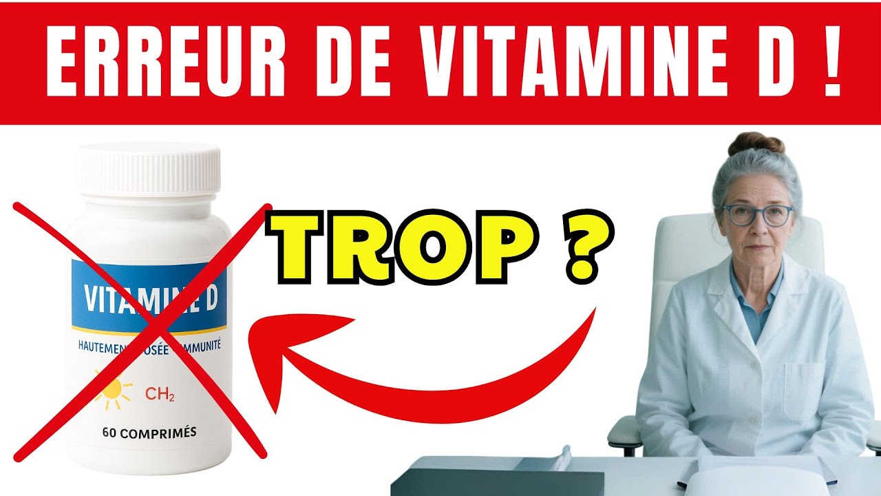 Erreur concernant la vitamine D – Vous prenez la mauvaise dose ! – dès 65 ans.